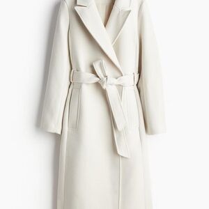 H&M Elegant Cream Trench Coat